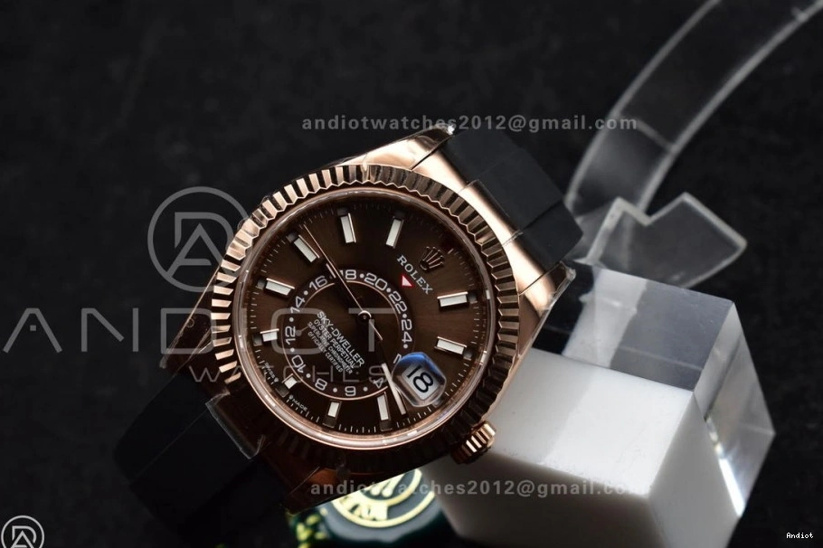 RG Oyster-flex (Gain Sky-Dweller Strap ZF Edition Best Dial 336235 on Brown Weight) 1:1 A23J 0129